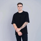 Essential Boxy T-Shirt Black - FADE
