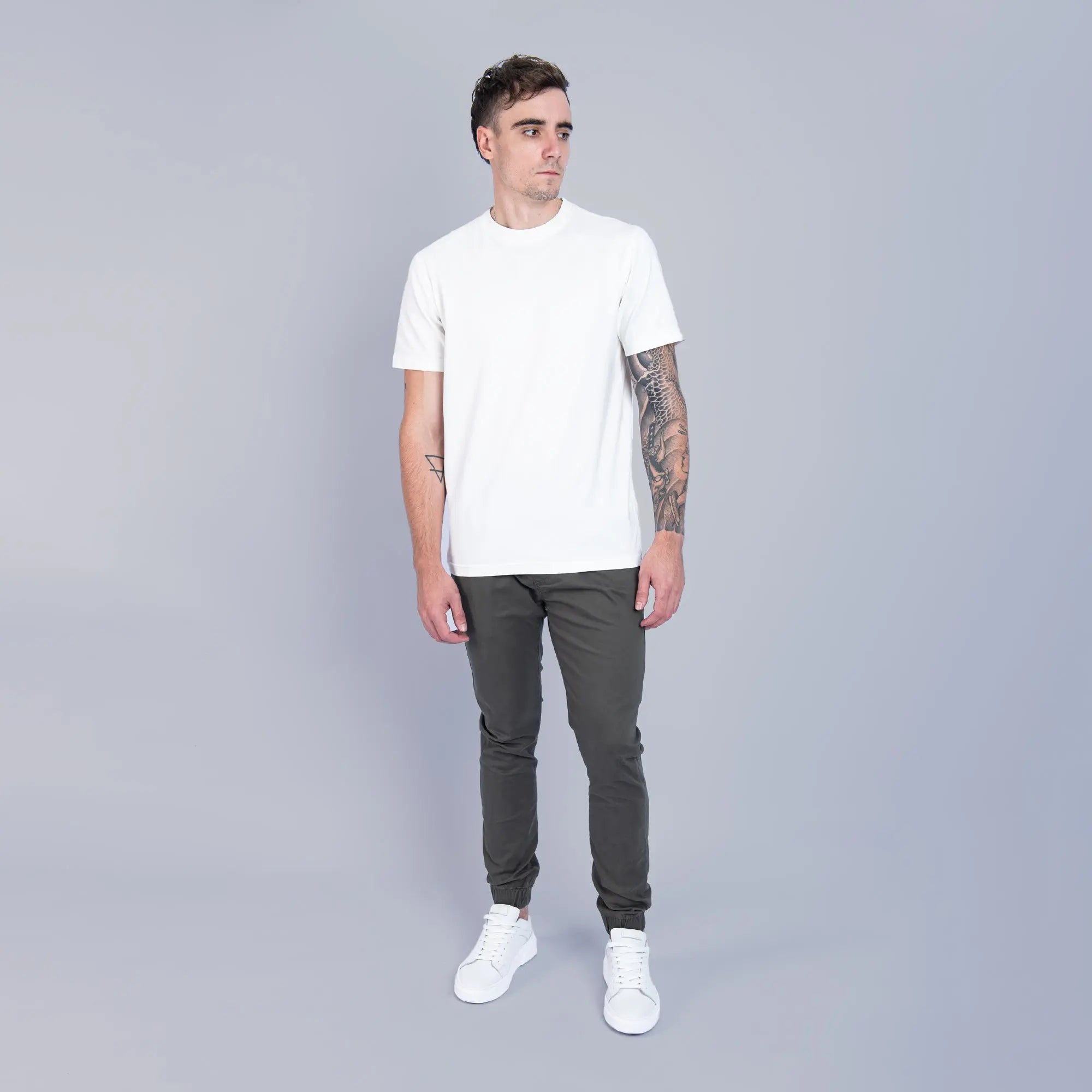 Essential Cuffed Jogger Green - FADE