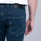 Essential Dark Wash Slim Tapered Jeans - FADE