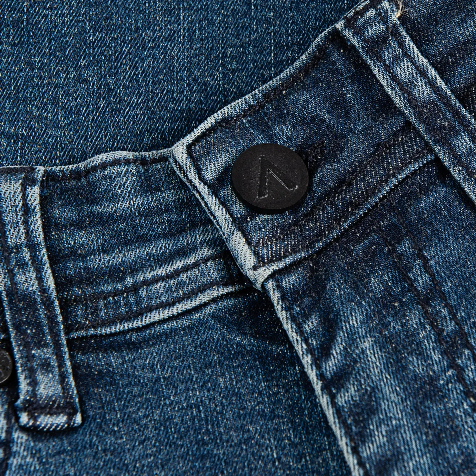 Essential Dark Wash Slim Tapered Jeans - FADE