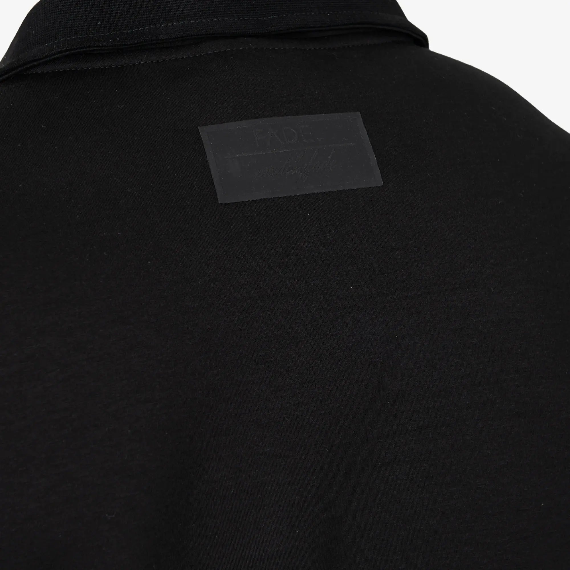 Essential Quarter Zip Sweatshirt Black - FADE