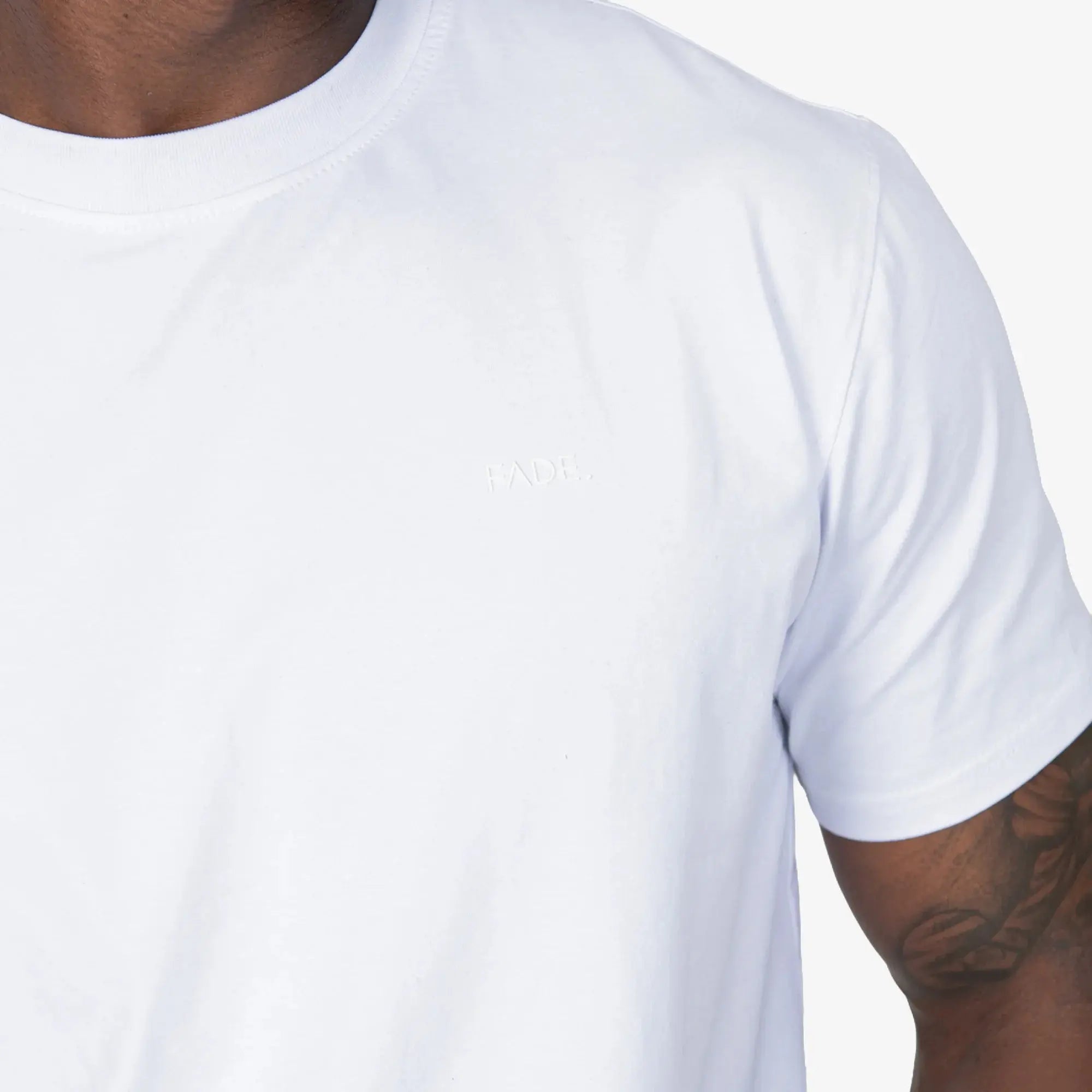Essential Slim Fit T-Shirt White - FADE