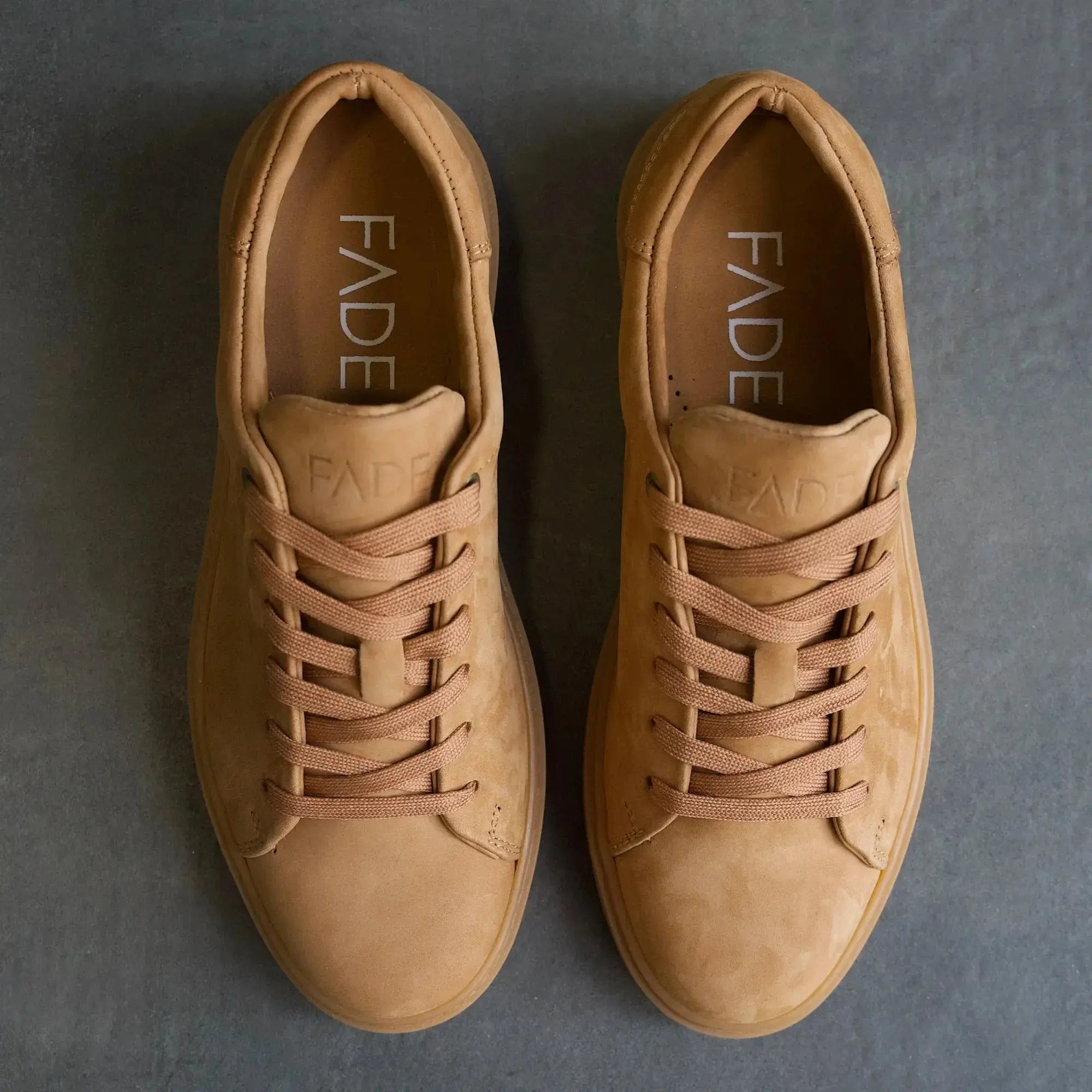 Essential Sneaker Nubuck Tan - FADE