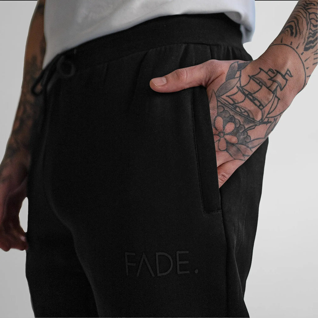 Fade Essential Sweatpants Black - FADE
