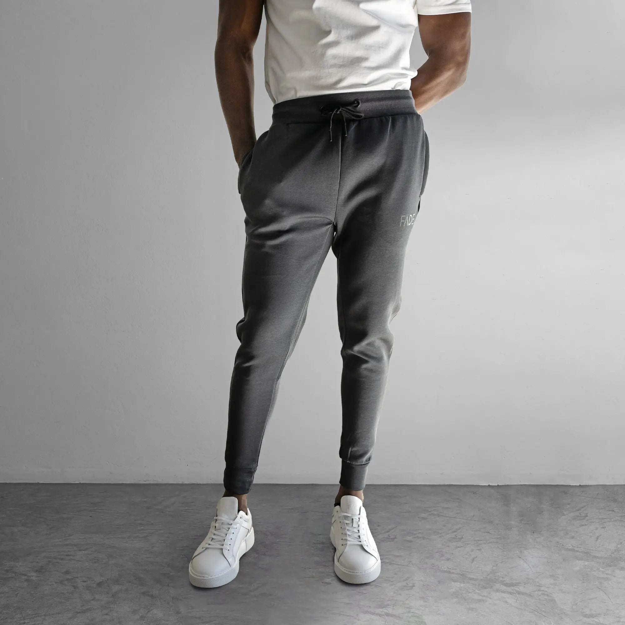 Grey joggers with discounts af1