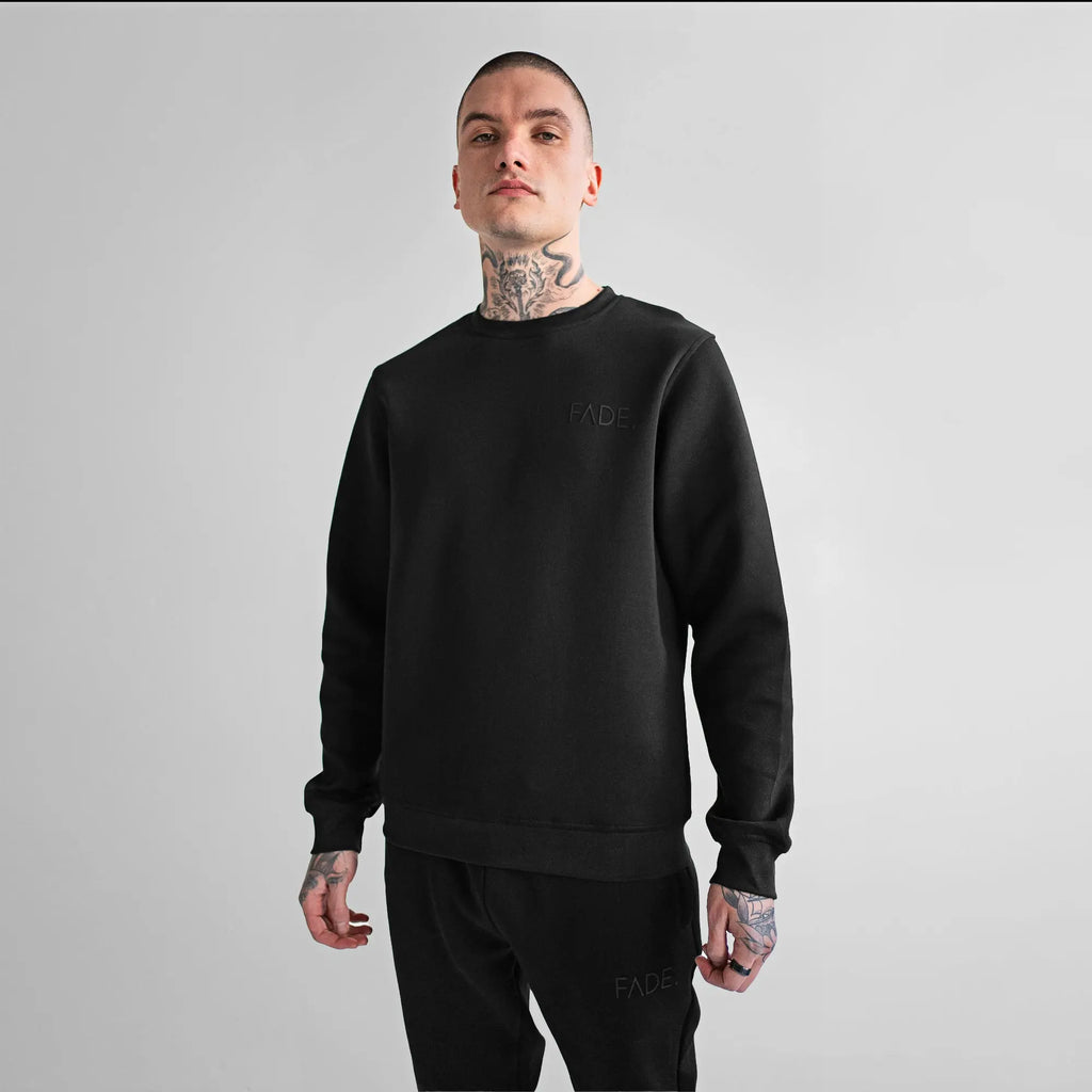 Fade Essential Sweatshirt Black - FADE