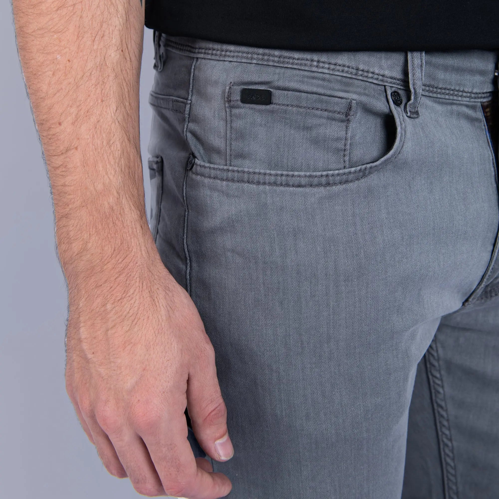 Iconic Smoke Slim Fit Jeans - FADE