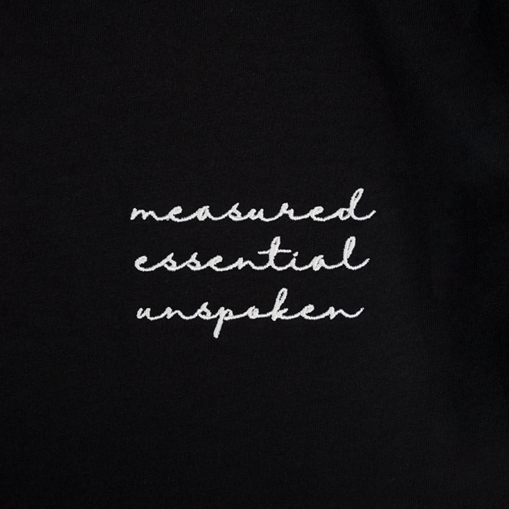 Signature A Boxy T-Shirt Black - FADE