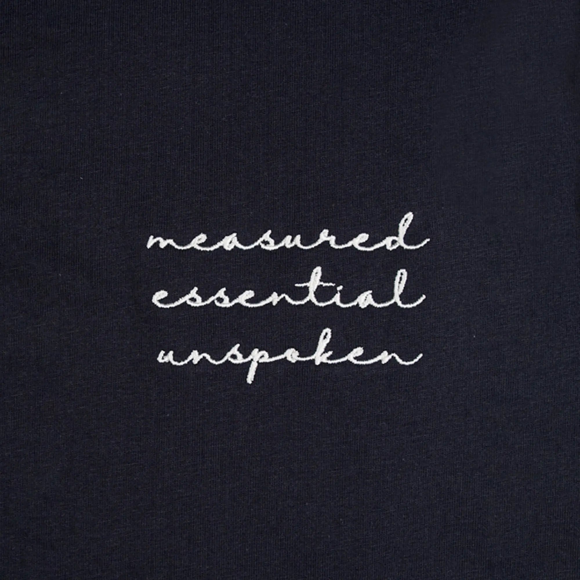 Signature A Boxy T-Shirt Navy - FADE