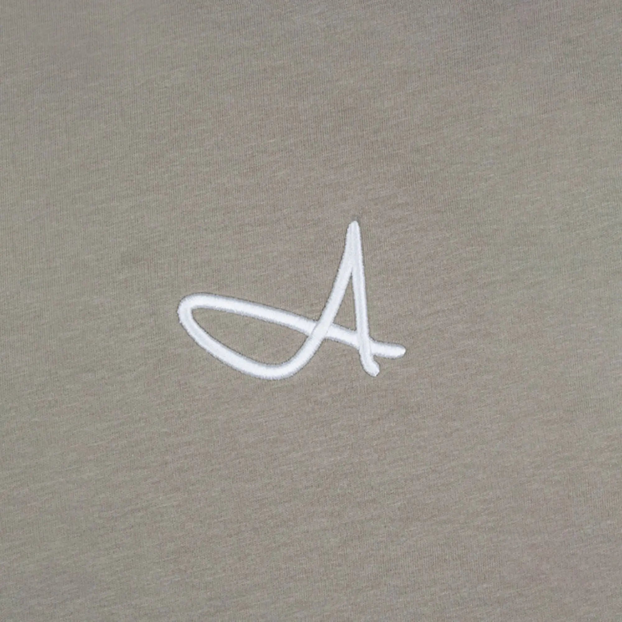 Signature A Boxy T-Shirt Taupe - FADE