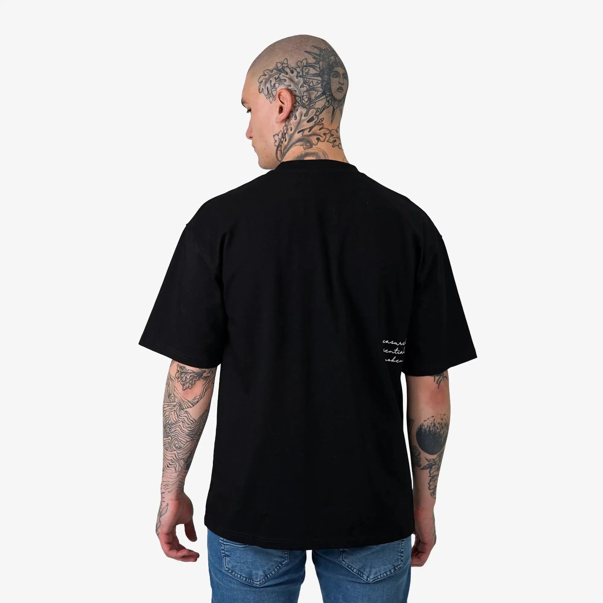 Signature A Relaxed Fit T-Shirt Black - FADE