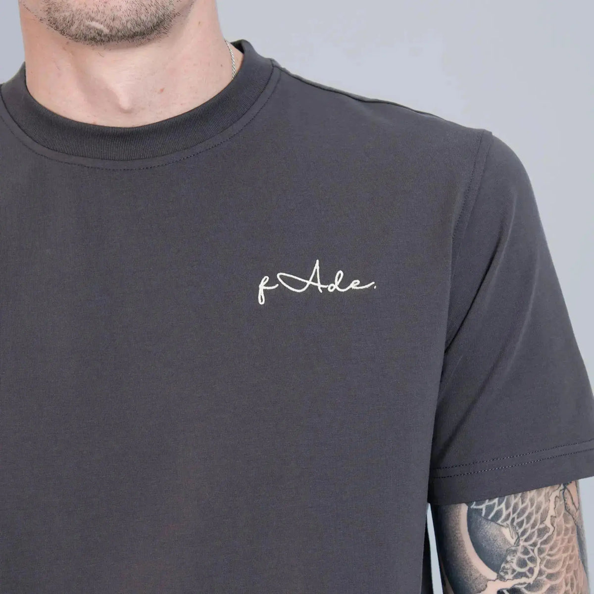 Signature Slim Fit T-Shirt Grey - FADE