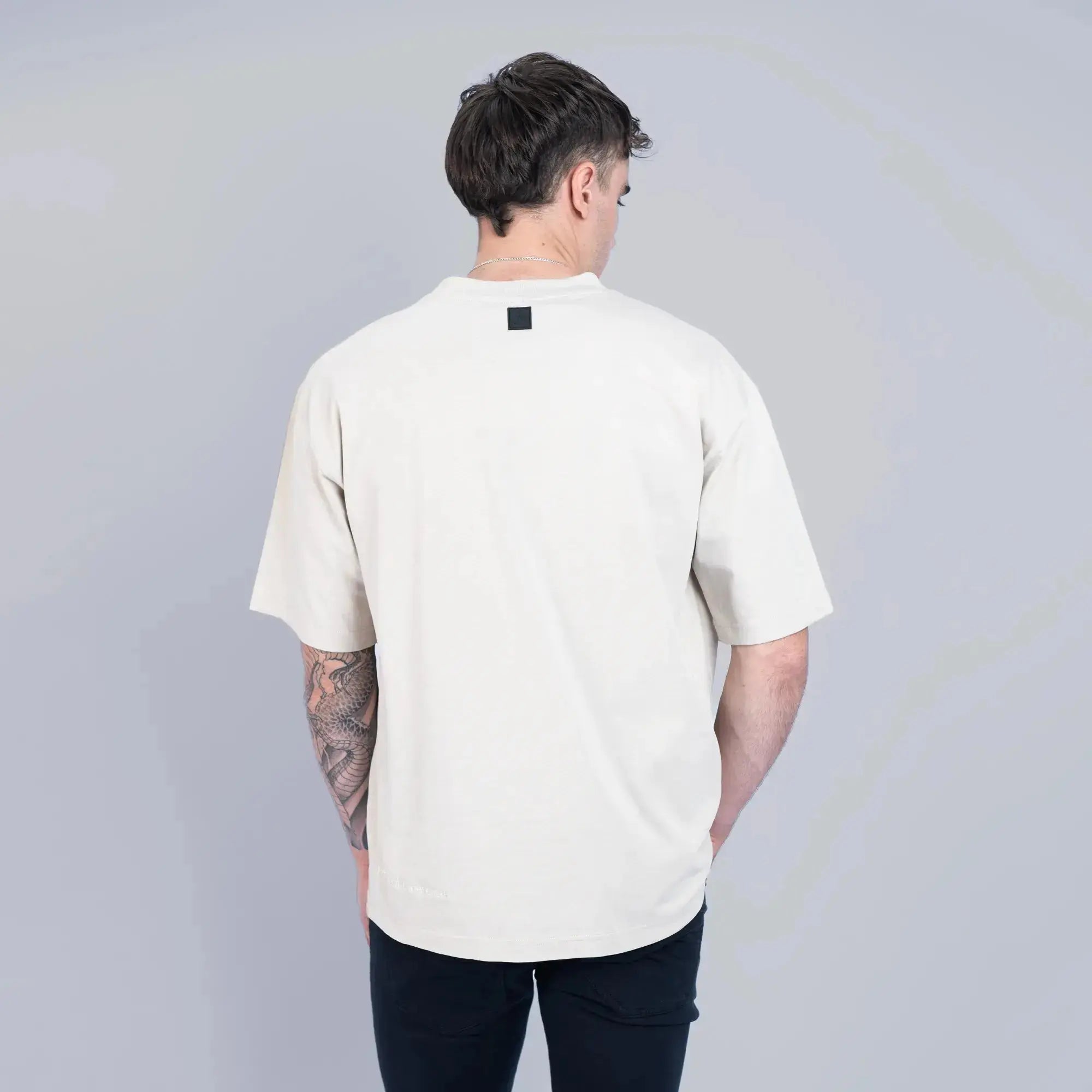 Essential Boxy T-Shirt Stone - FADE
