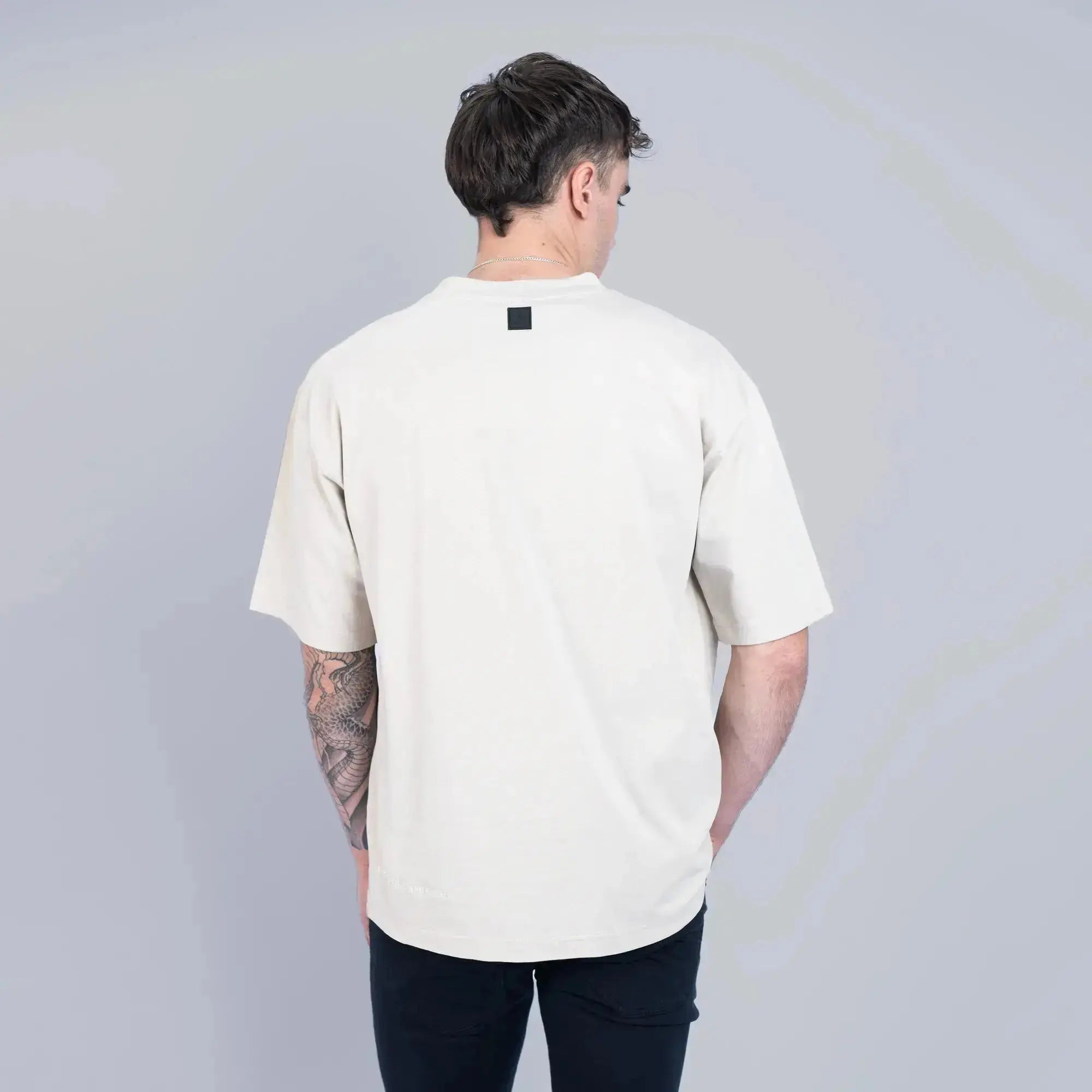 Essential Boxy T-Shirt Stone - FADE