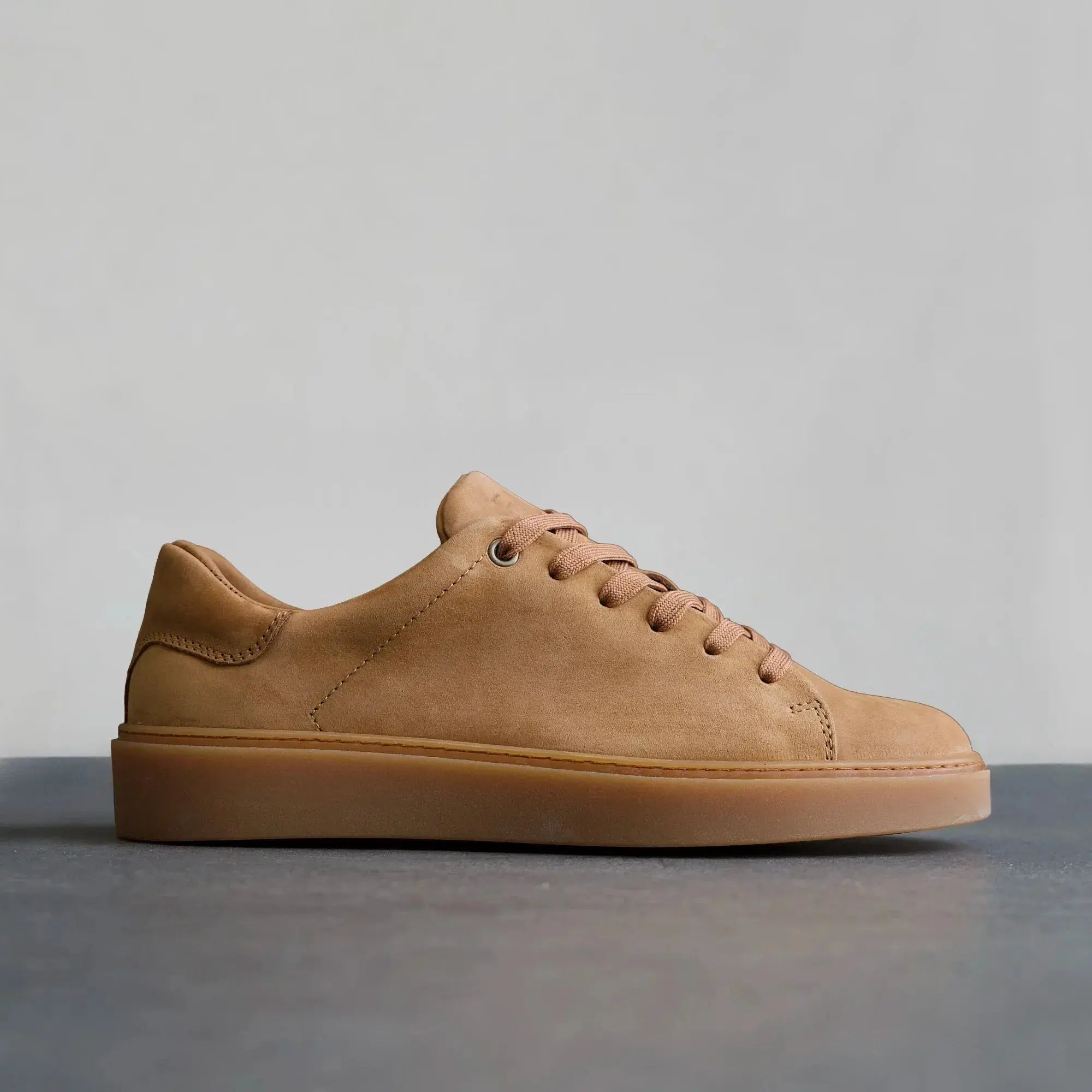 Essential Sneaker Nubuck Tan - FADE