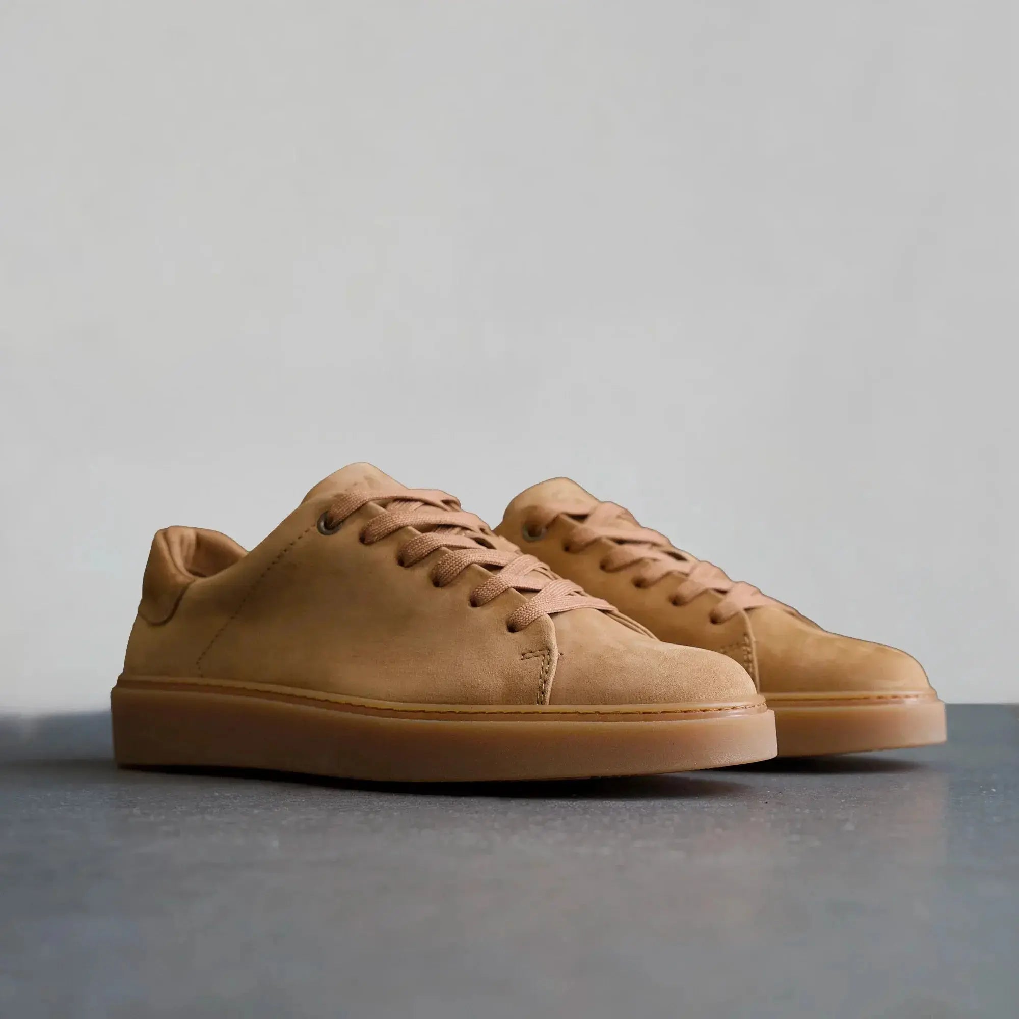 Essential Sneaker Nubuck Tan - FADE
