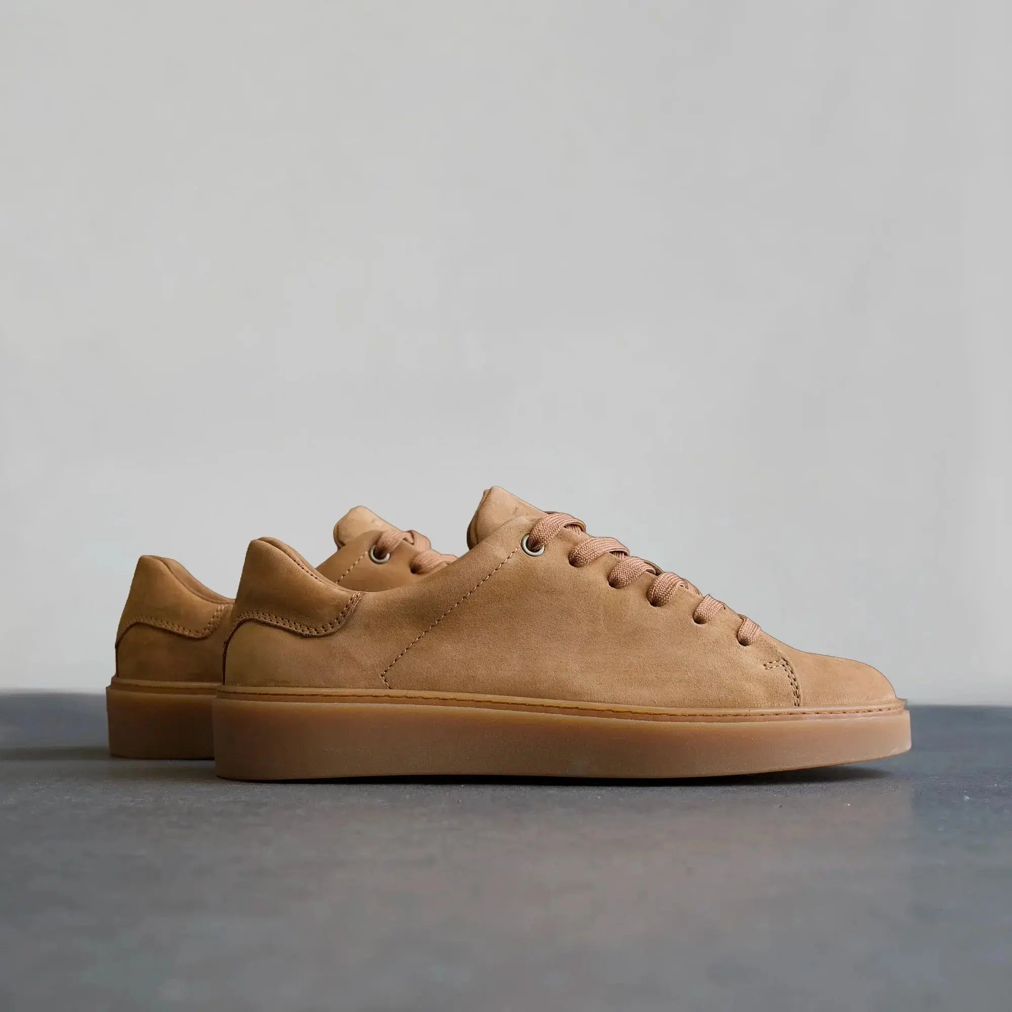Essential Sneaker Nubuck Tan - FADE