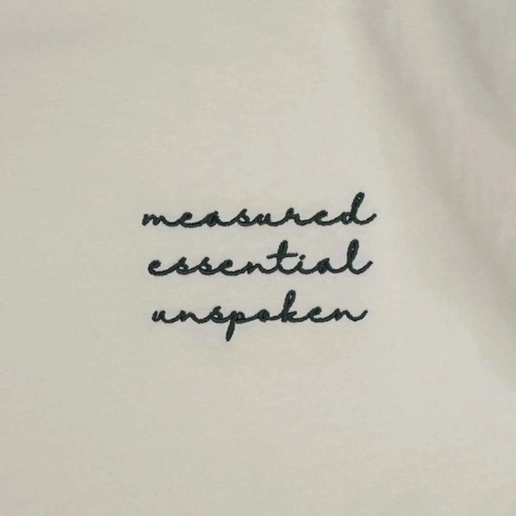 Signature A Boxy T-Shirt Off-White - FADE