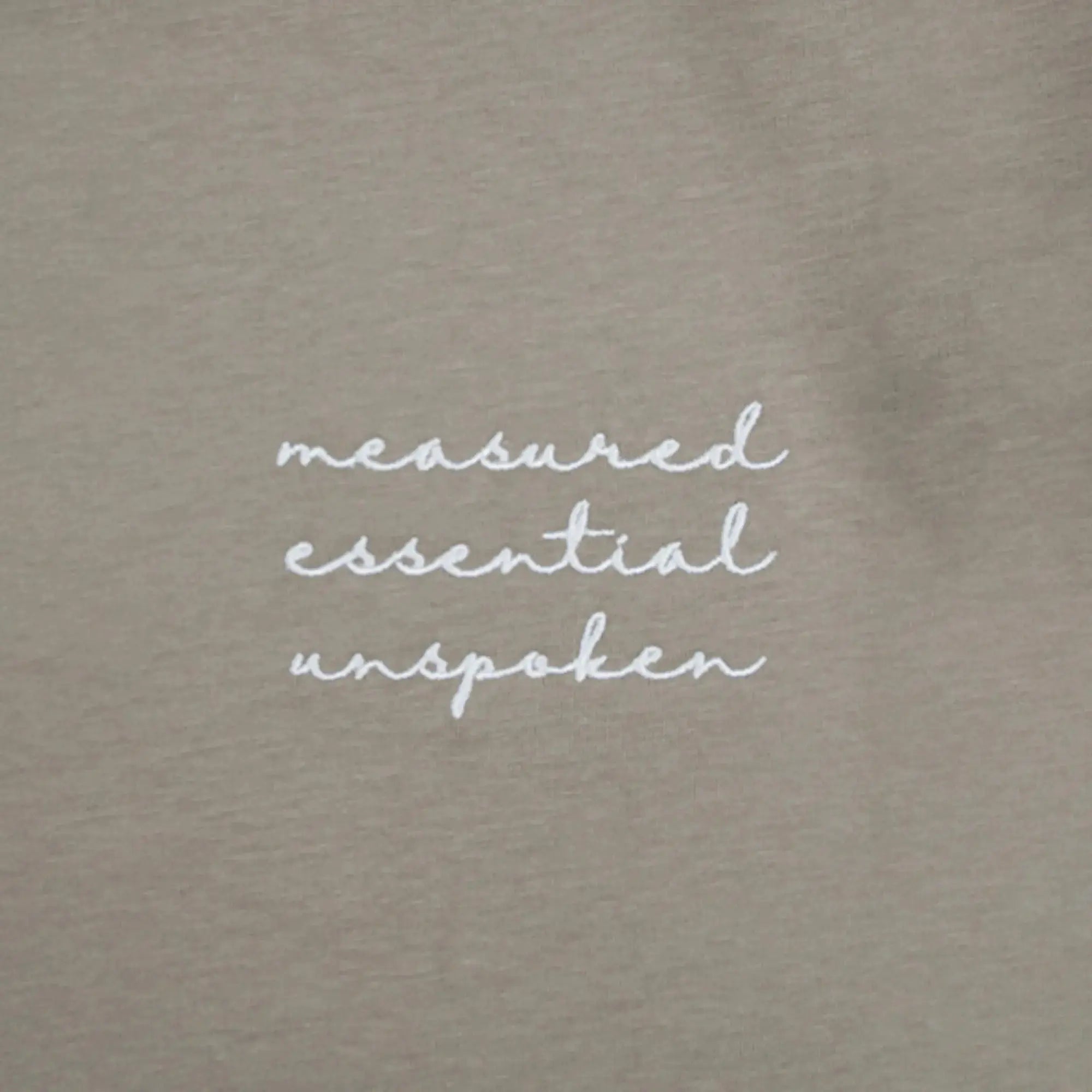 Signature A Boxy T-Shirt Taupe - FADE