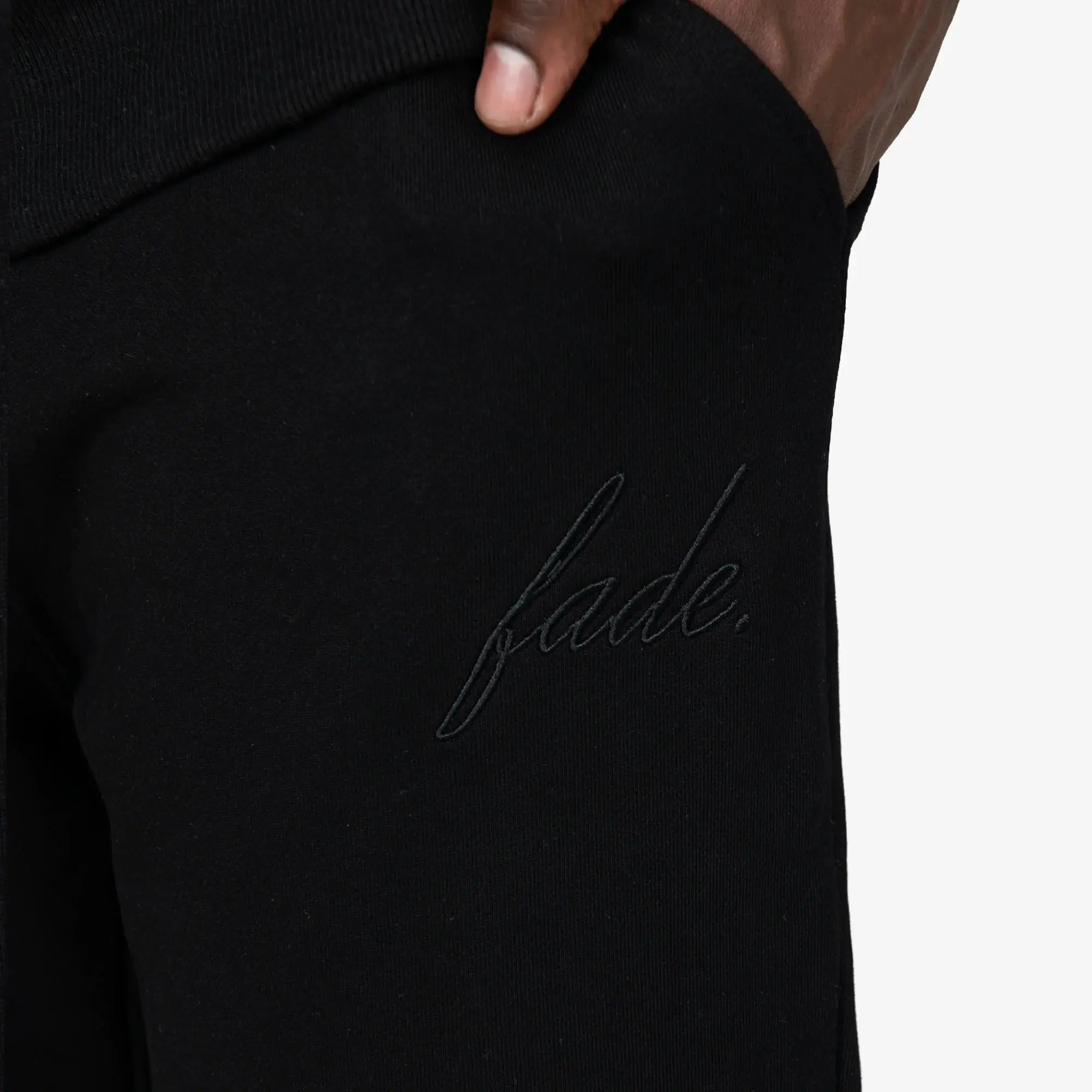 Atelier Sweatpants Tapered Fit Black - FADE