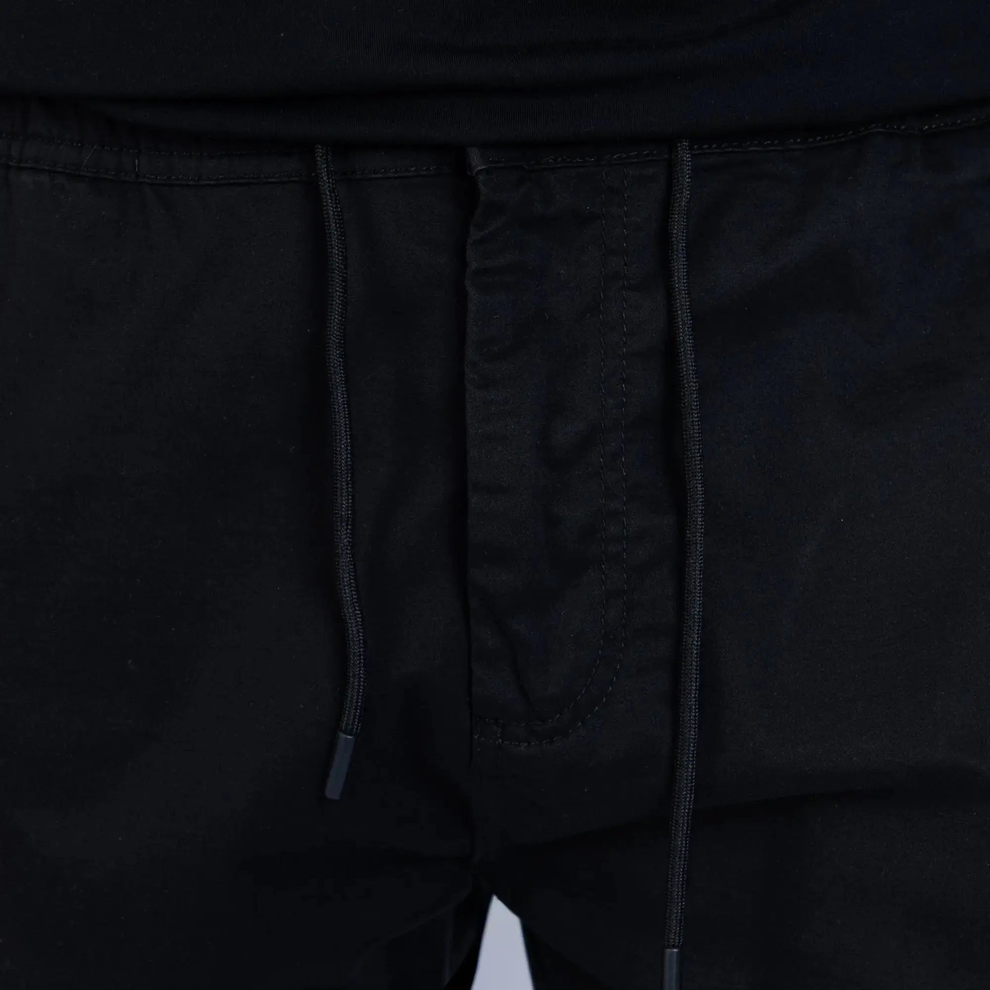 Essential Cargo Pants Black - FADE