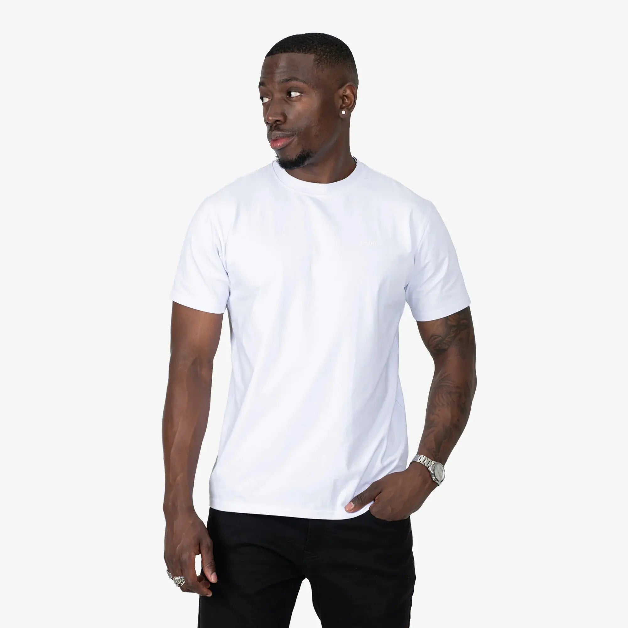 Essential Slim Fit T-Shirt White - FADE