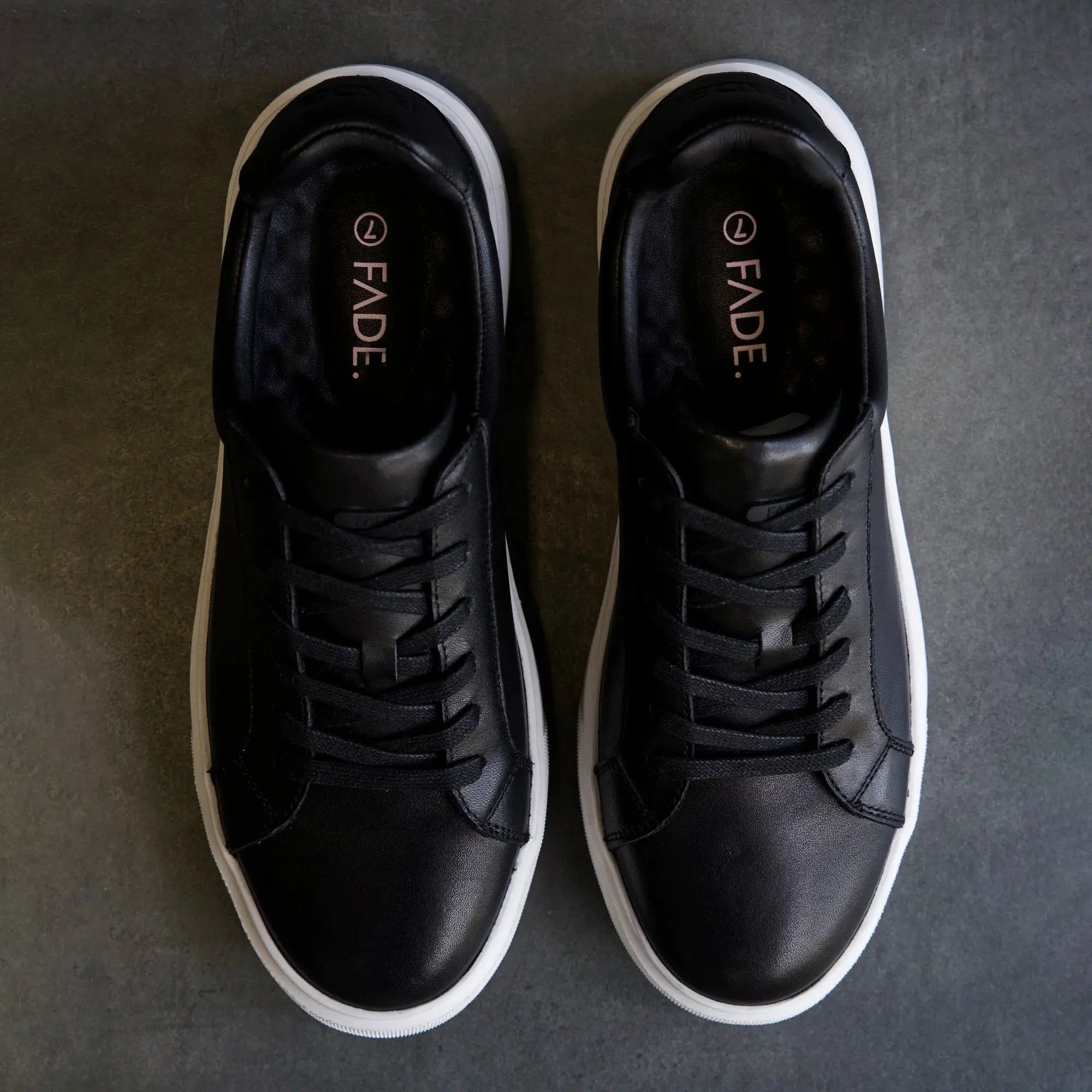 FF13 Iconic Sneaker Nappa Leather Black White - FADE