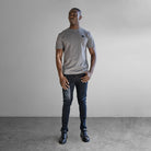 Fade Iconic Badge T-shirt Grey - FADE