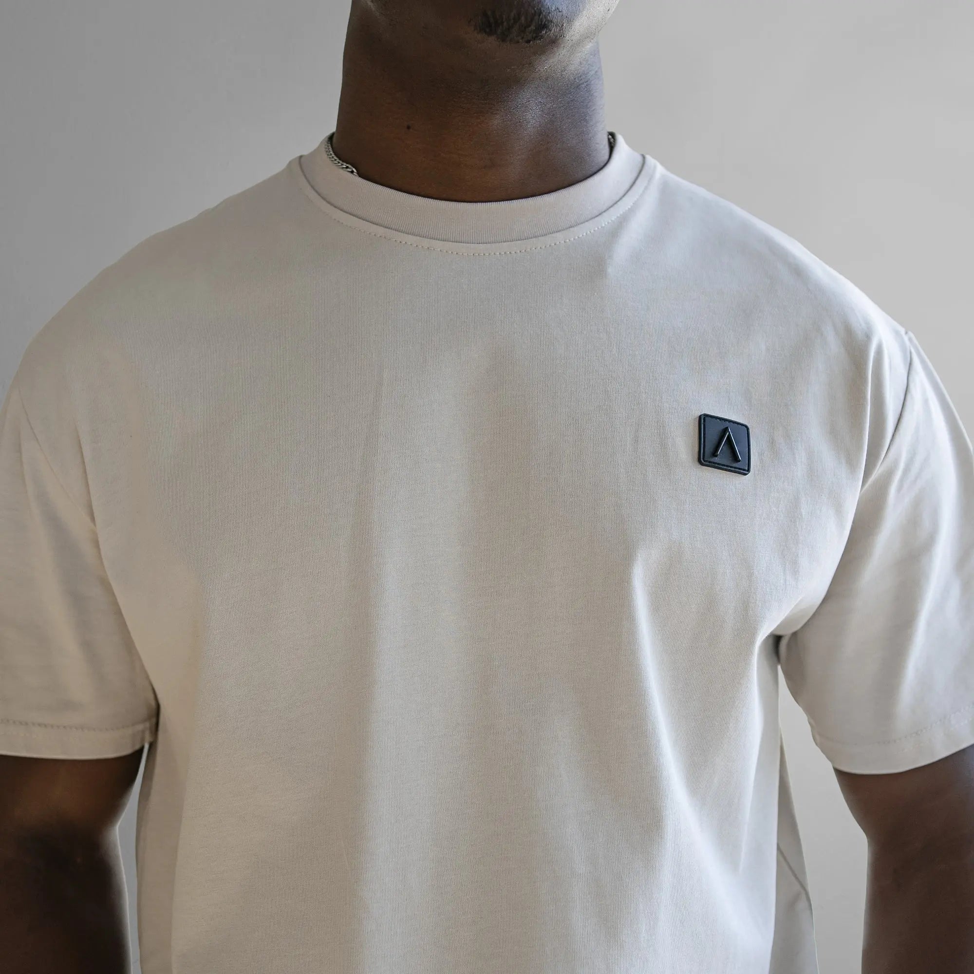 Fade Iconic Boxy T-Shirt Stone - FADE