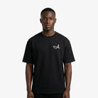 Signature A Boxy T-Shirt Black - FADE