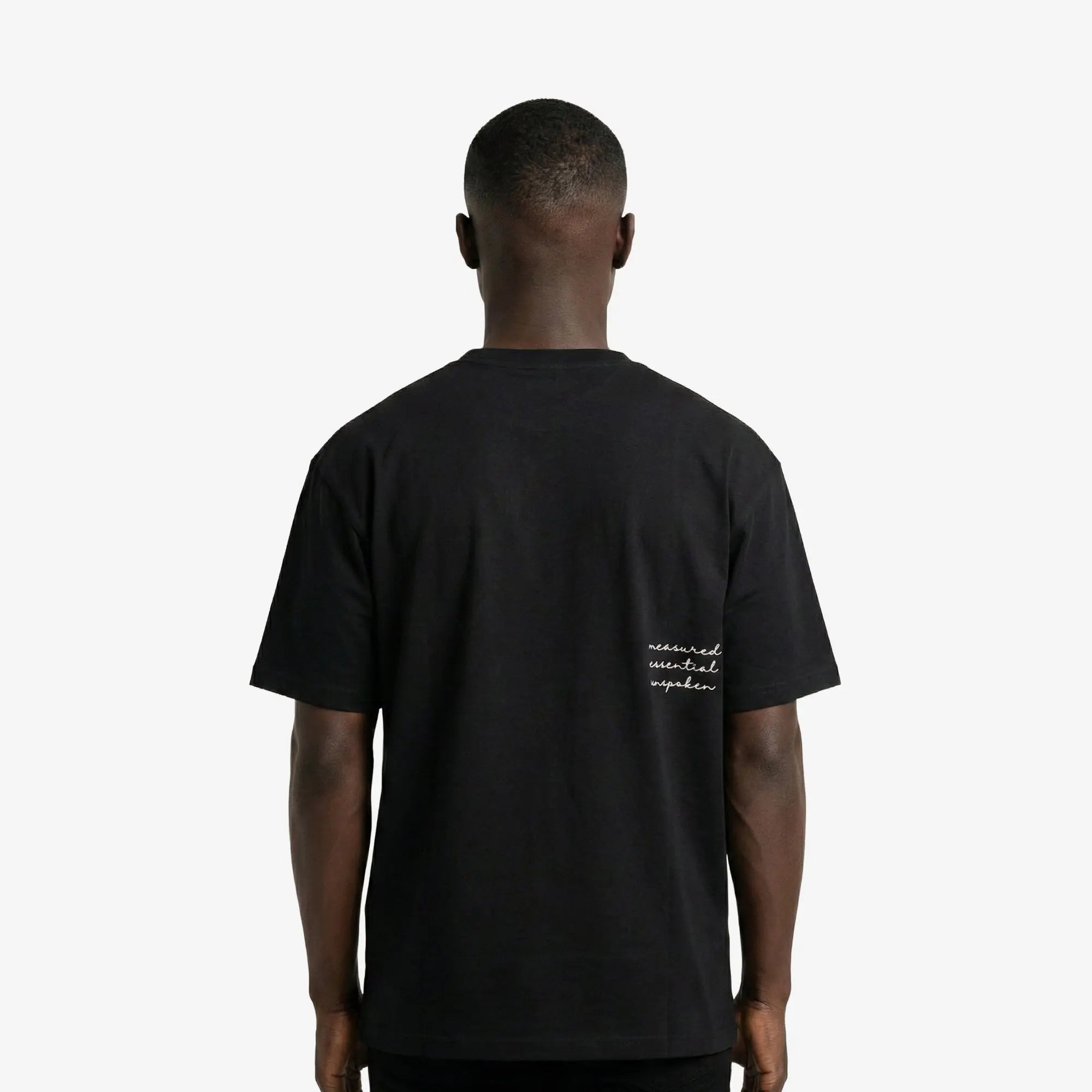 Signature A Boxy T-Shirt Black - FADE