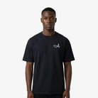 Signature A Boxy T-Shirt Navy - FADE