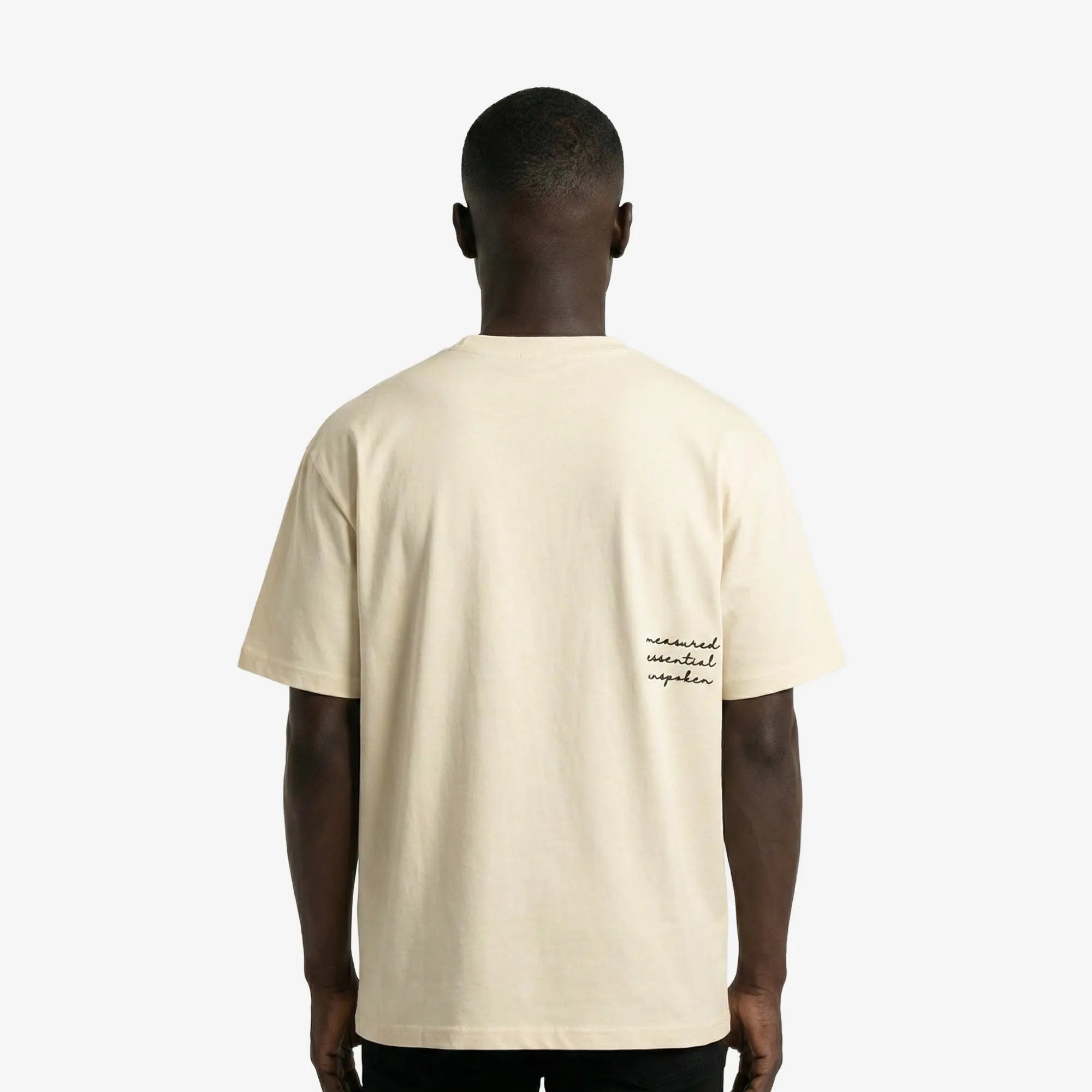 Signature A Boxy T-Shirt Off-White - FADE