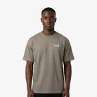 Signature A Boxy T-Shirt Taupe - FADE