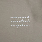 Signature A Boxy T-Shirt Taupe - FADE