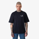 Signature A Relaxed Fit T-Shirt Navy - FADE