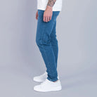 Essential Mid Wash Slim Tapered Jeans - FADE