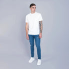 Essential Mid Wash Slim Tapered Jeans - FADE
