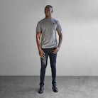 Fade Iconic Badge T-shirt Grey - FADE
