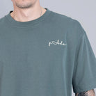 Signature Boxy T-Shirt Green - FADE